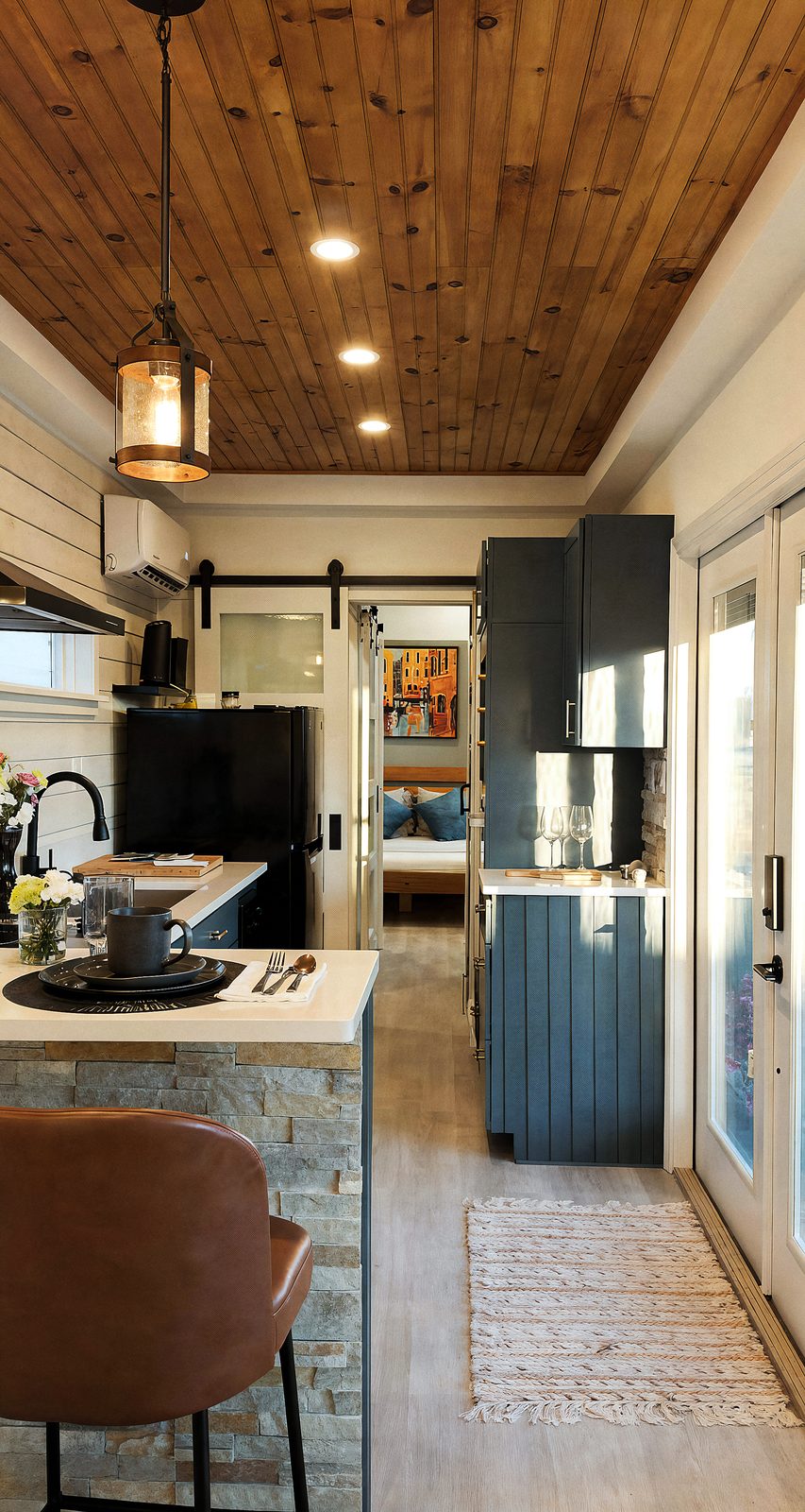 TSUR Homes - cedar ceiling, premium kitchen